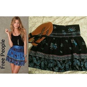 Free People Paisley Skirt